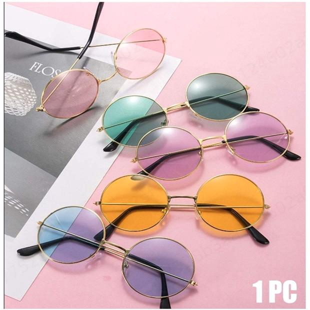 ,Round Sunglasses Women Vintage Oculos Ocean Lens Sun Glasses Transparent Lunette De Soleil Femme