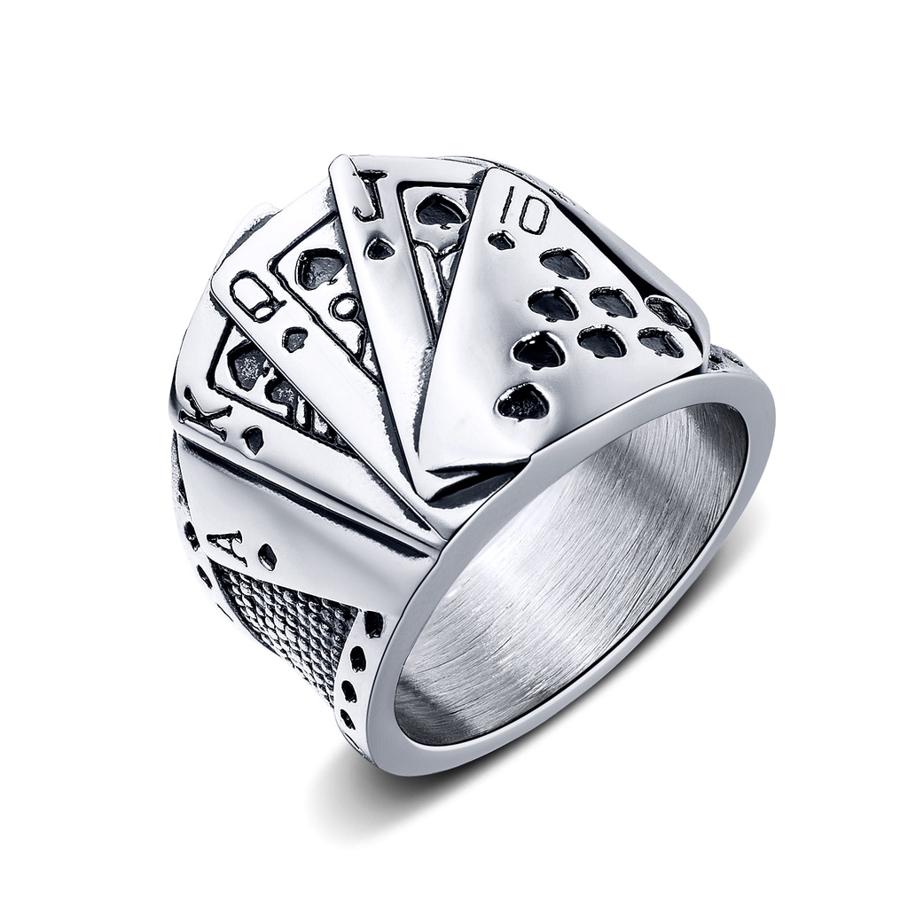 Nhẫn OPK GJ676 bằng thép titan màu bạc phong cách Hàn Quốc thời trang cho thumbnail