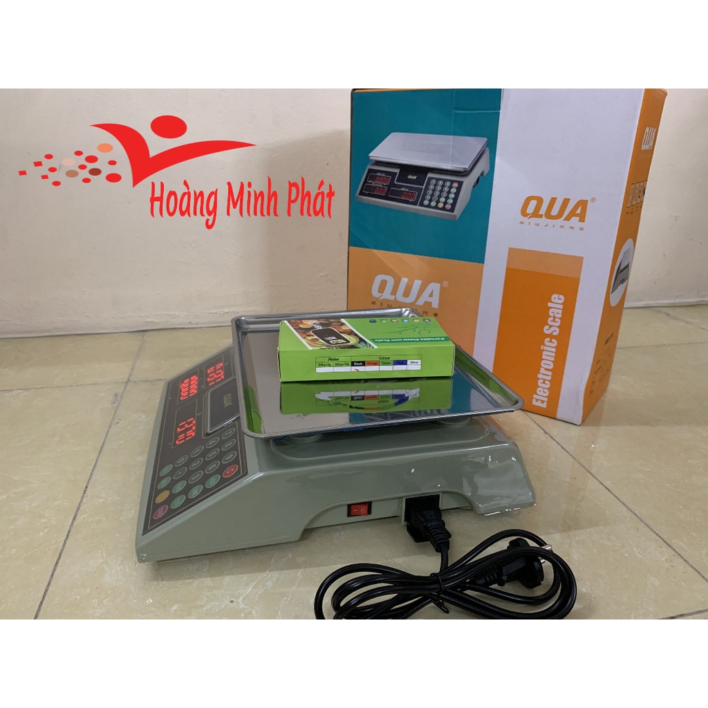 [ RẺ VÔ ĐỊCH ] CÂN ĐIỆN TỬ TÍNH TIỀN 30Kg/1gam - QUA910 Đài Loan - BH 2 năm