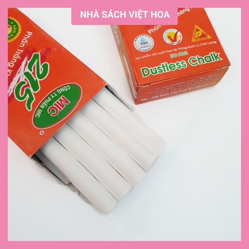 Hộp 10 Viên phấn Trắng/Màu MIC _Không độc hại
