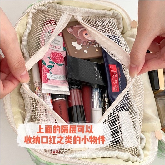 Túi Đựng Mỹ Phẩm Cỡ Lớn Họa Tiết Hoạt Hình Dễ Thương