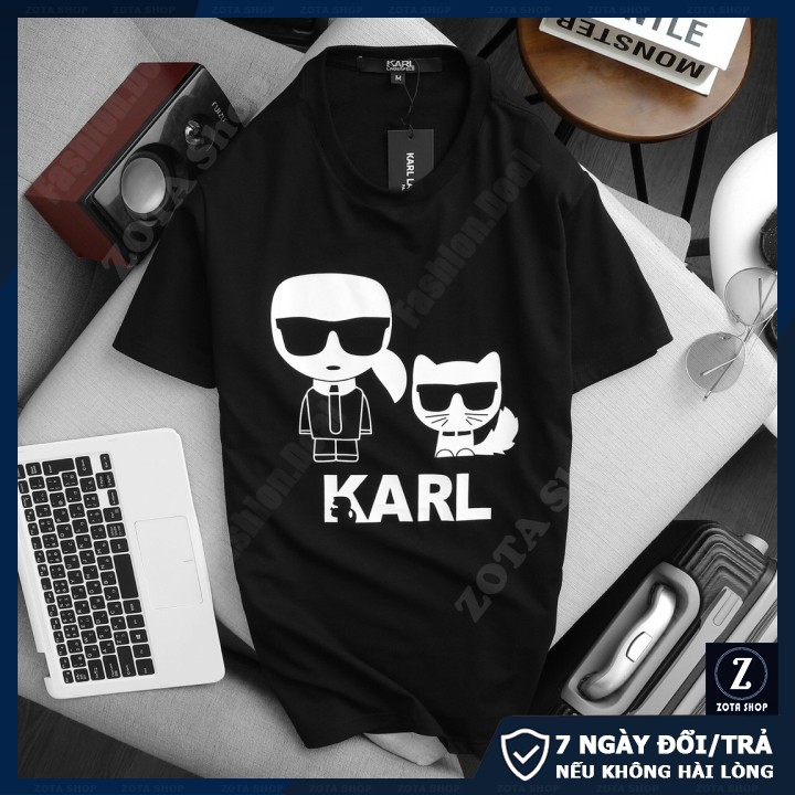 Áo thun nam cổ tròn❤️ Freeship 50k❤️ Chất mềm mịn mát in Mèo KA.RL GZ510 | BigBuy360 - bigbuy360.vn