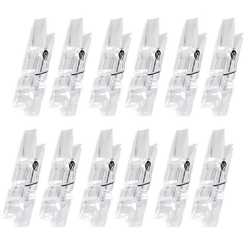 Set 50 Kẹp Mini Trong Suốt Dùng Treo Ảnh Trang Trí