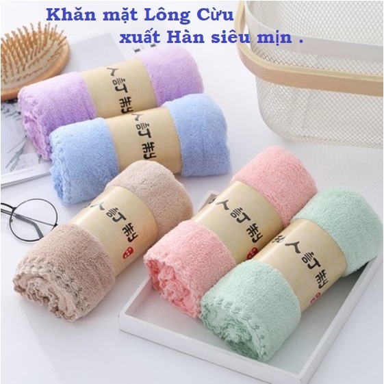 Khăn mặt Hàn, mềm mịn, thấm hút tốt 30x50cm