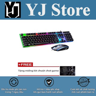Combo bàn phím và chuột G21 chuyên Game Led 7 màu + Tặng kèm tấm lót chuột