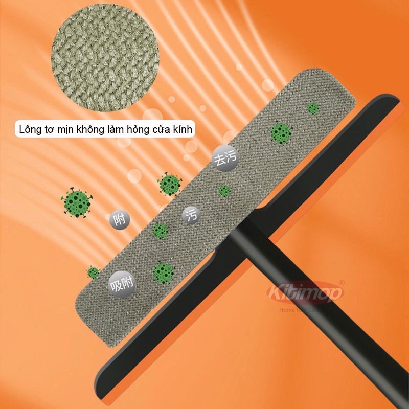 Cây lau kính thông minh đa năng 3 in 1 chổi gạt nước Cao Cấp