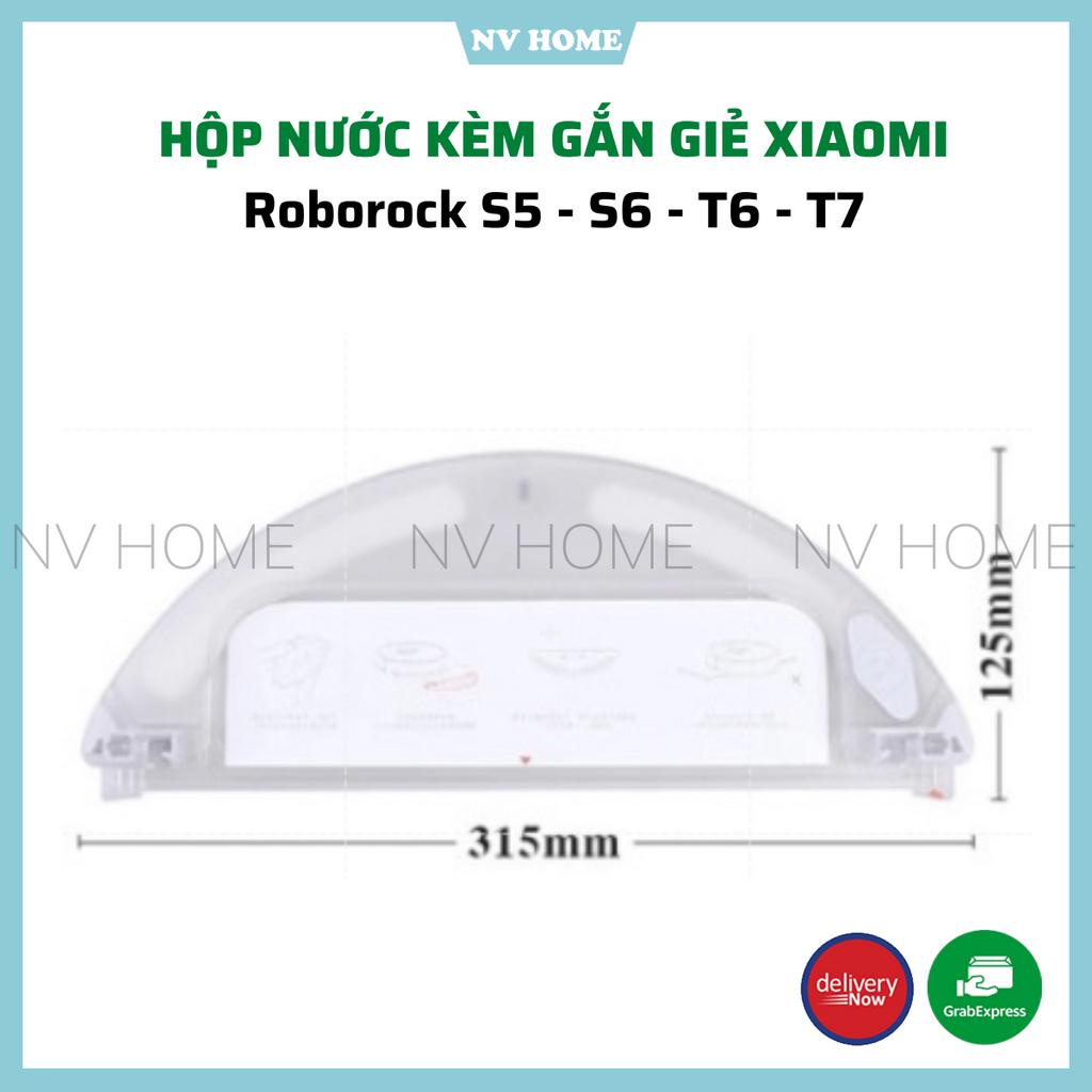 Phụ kiện robot hút bụi xiaomi roborock s5, s6, s5 max s6 max, s6, s7 khay nước, hộp nước, gắn giẻ, van hộp nước