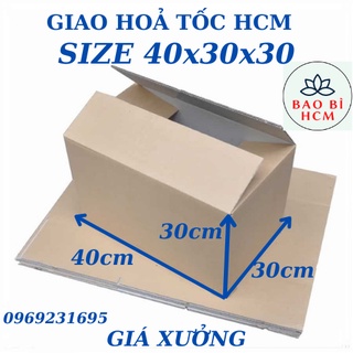 Vật liệu đóng hàng size 40x30x30 đa năng tiện lợi giao hoả tốc nhận hàng ngay HCM