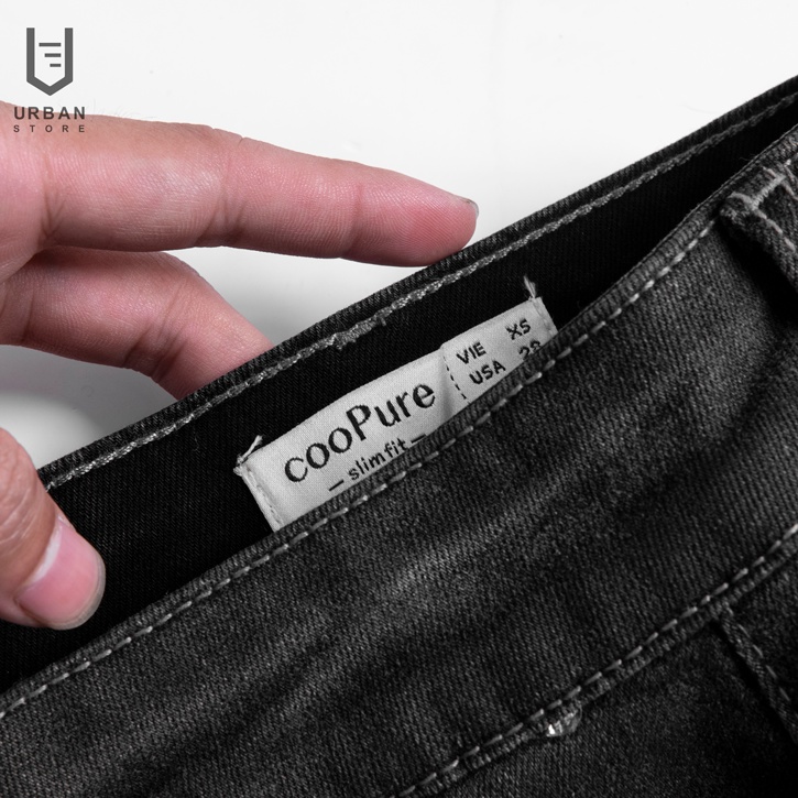 Quần short jean trơn Urban cao cấp dáng slim fit co giãn thoải mái nhẹ nhàng NO.1088