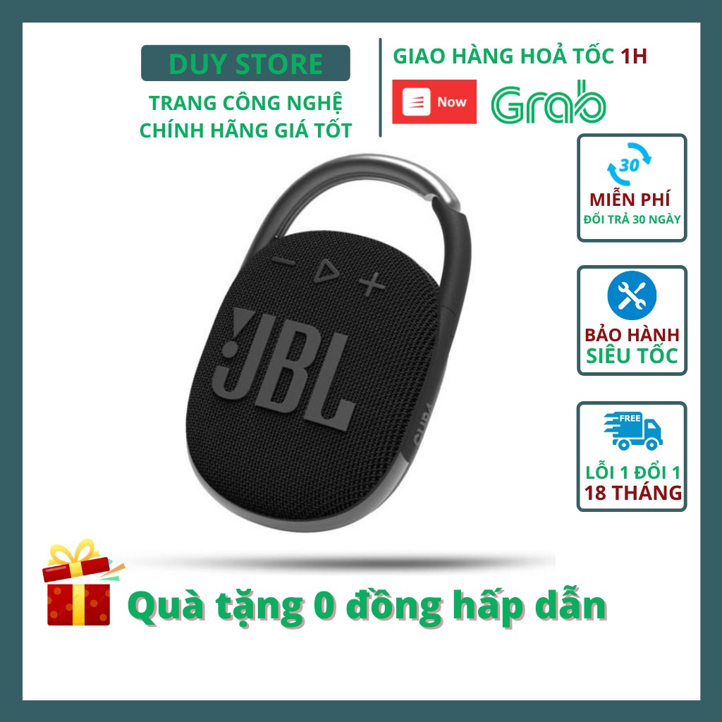 [Mã ELHACE giảm 4% đơn 300K] Loa Bluetooth JBL Clip 4 - Chính hãng bảo hành 12 tháng - duystore