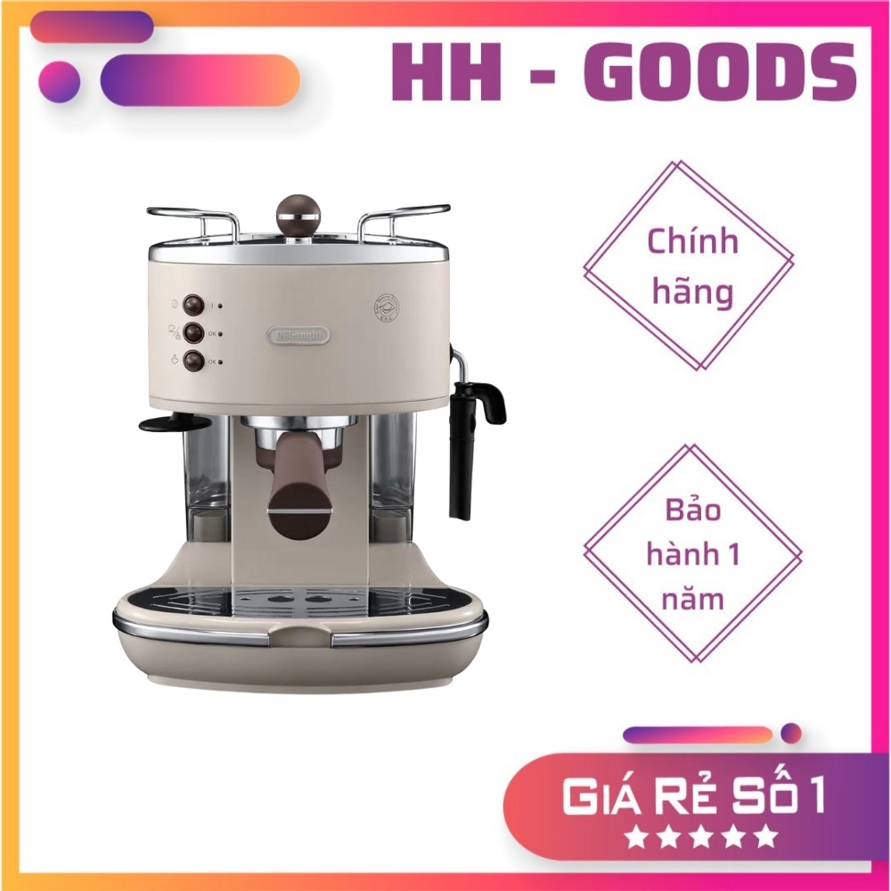 Máy pha cafe espresso DeLonghi ECOV311.BG màu kem, máy pha cà phê tiện lợi - Hàng nhập khẩu chính hãng