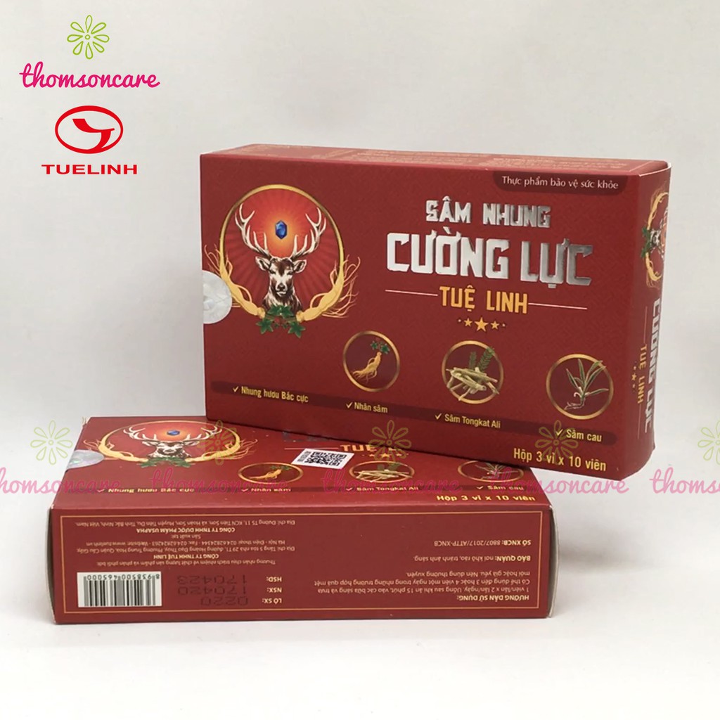 Sâm nhung cường lực Tuệ linh - hỗ trợ tăng cường sinh lý nam, tăng testosterone - KM mua 5 tặng 1 bằng tem tích điểm