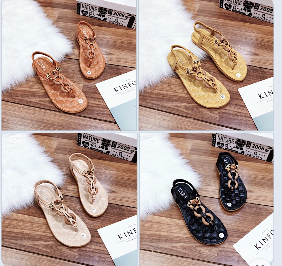 Giày sandal quai kẹp vòng khoá siêu xinh