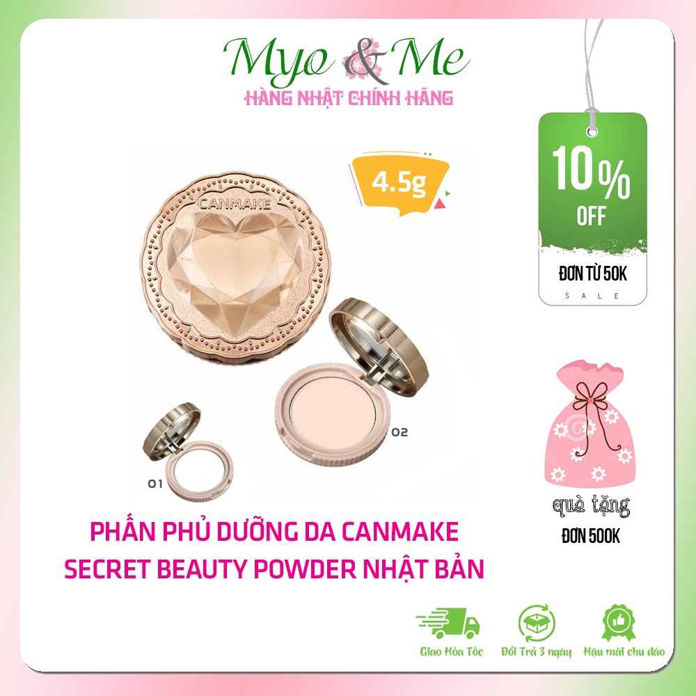 Phấn phủ dưỡng da Canmake Secret Beauty Powder 4.5g