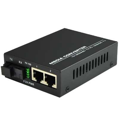 Bộ chuyển đổi quang điện Netlink 1 quang 4 LAN - Converter quang 100Mbps