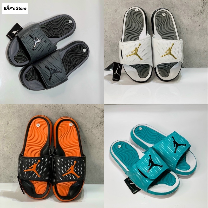 DDép Jordan Hydro Quai Ngang Bóng Rổ 💥 Dép Quai Ngang Hydro Jd6 Nam Nhiều Màu