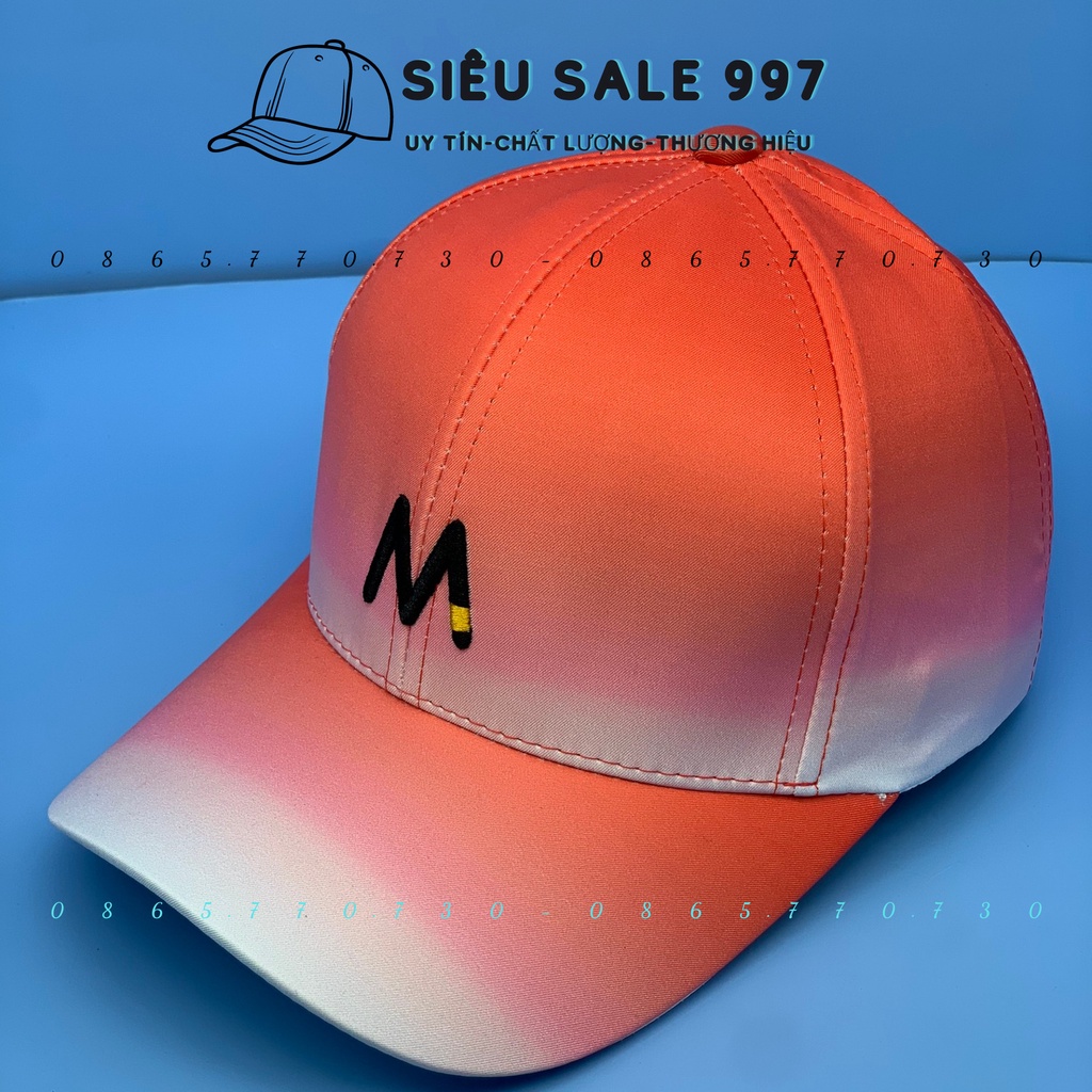 NÓN KẾT HUỲNH QUANG LOANG MÀU THÊU M PHONG CÁCH, MŨ KẾT SIÊU ĐẸP HÀNG UNISEX