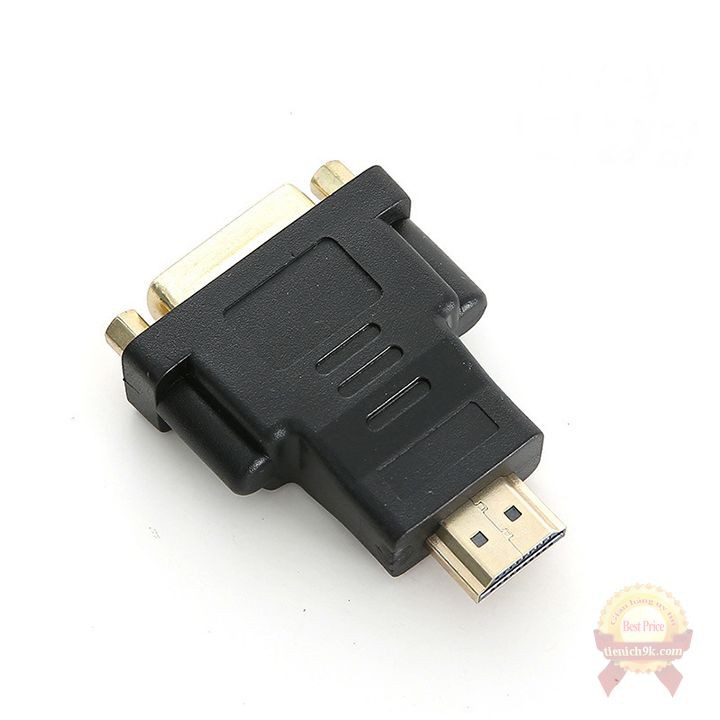 Đầu chuyển cổng HDMI sang DVI 24+5 hai chiều đa năng màu đen