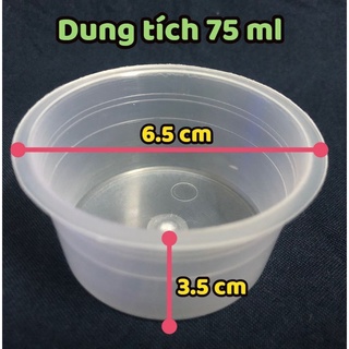 Khuôn nhựa làm bánh flan rau câu caramen sữa chua đựng slime hũ nhựa làm bánh da lợn Misy home