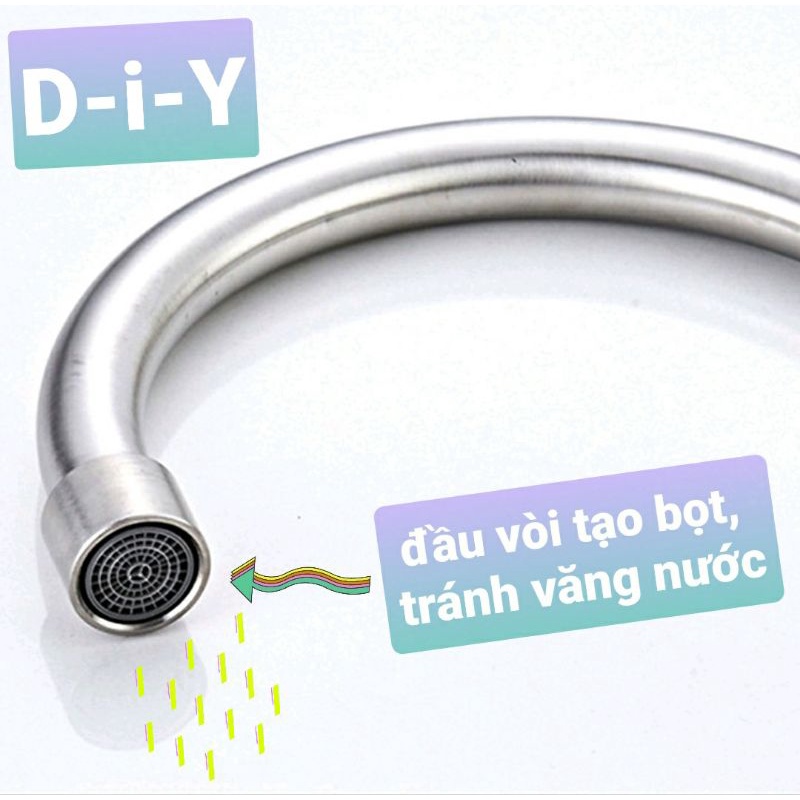 VÒI RỬA CHÉN LẠNH SUS 304, LOẠI INOX BỀ MẶT ĐẸP