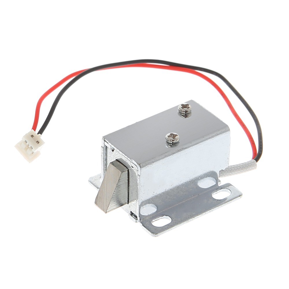 Bộ khóa cửa / cổng điện tử lắp ráp Solenoid an toàn 12V 0.4A 