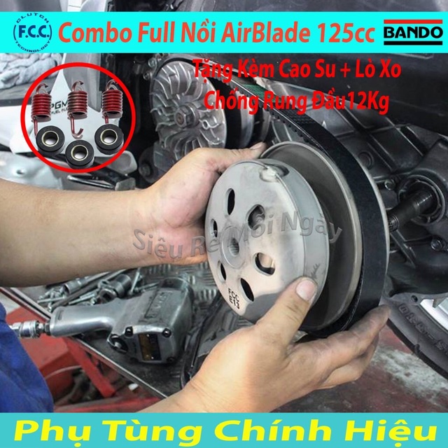 Bộ nồi honda air blade 125 - bộ côn ab 125 chính hãng fcc