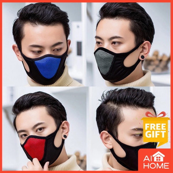 Khẩu Trang Lưới 3D Màu Đen Thoáng Khí Chống Nắng/ Bụi Bẩn Có Thể Giặt Rửa Và Tái Sử Dụng Cho Nam Và Nữ