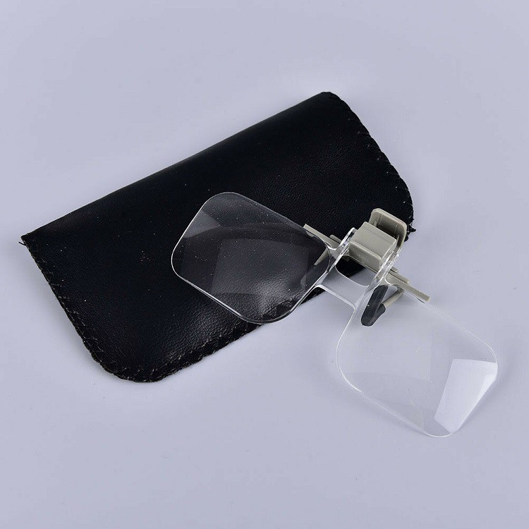 Kính lúp đeo mắt ❤️FREESHIP❤️ Kính lúp 2X kẹp mắt kính K19156