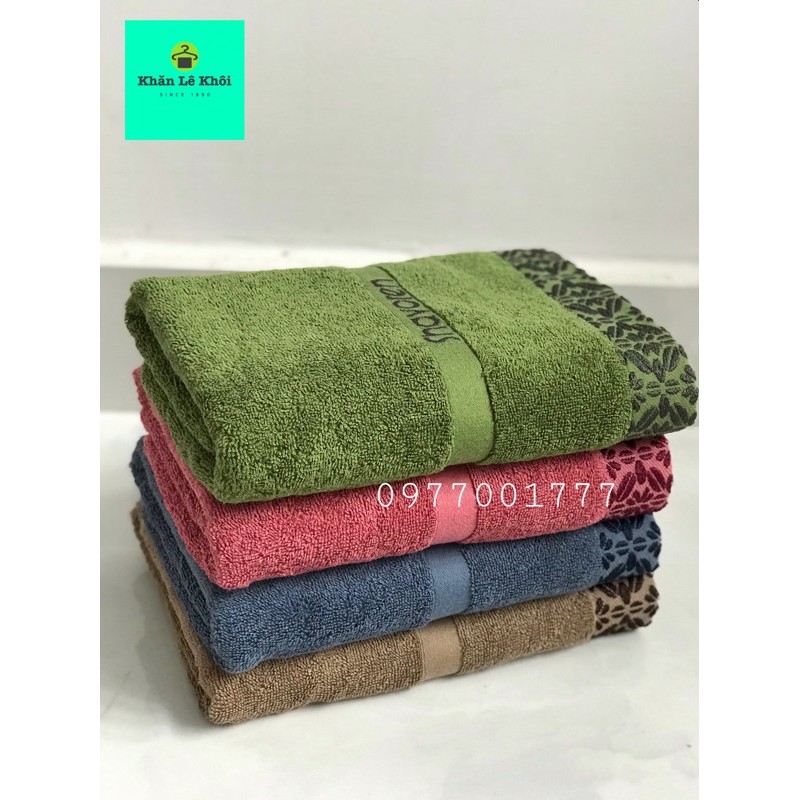 Khăn tắm Songwol 100% cotton chính hãng hoạ tiết Hoa Mai - SH CRYSTAL