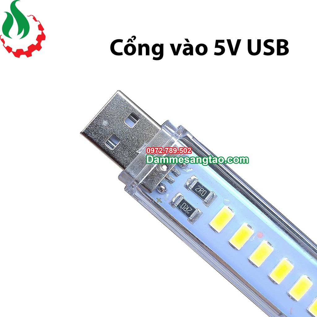 DMST Đèn led 24 bóng siêu sáng cổng Usb