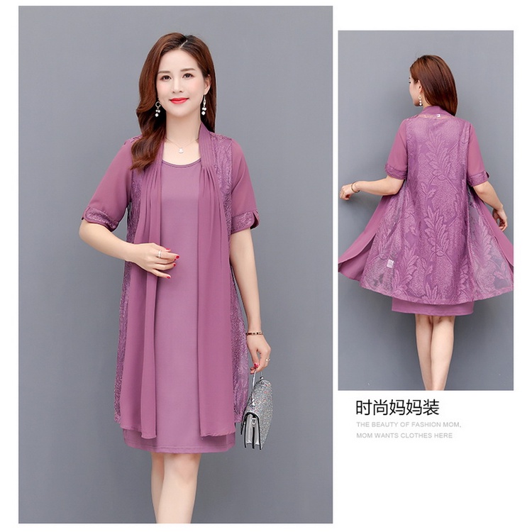 Bộ Đầm Thời Trang Mùa Hè Kiểu Mới Phong Cách Phương Tây Dành Cho Phụ Nữ Trung Niên 2022