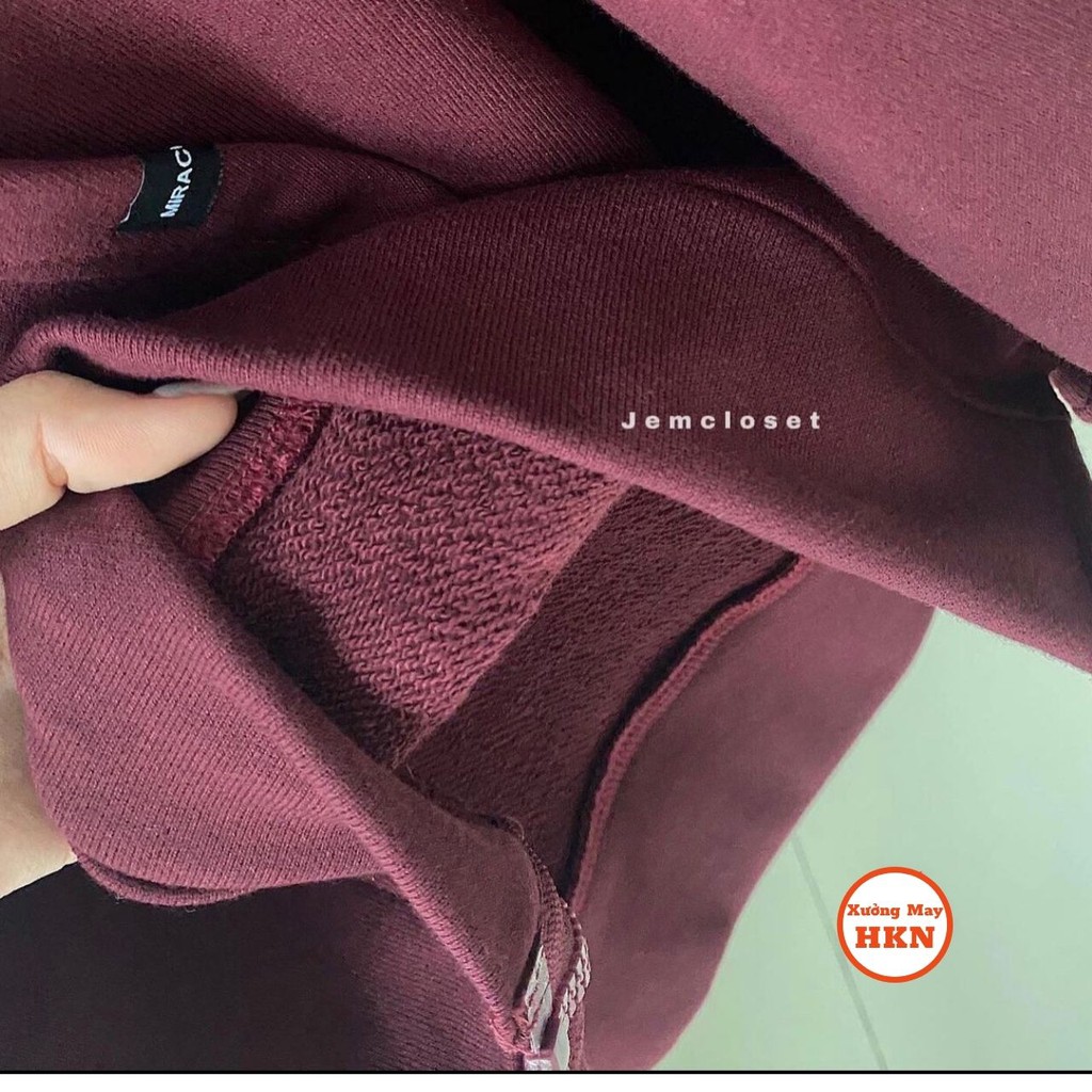 Áo Khoác Hoodie Nỉ Nam Nữ Unisex Form Rộng Mặc Thoải Mái Mã 467 Xưởng May HKN