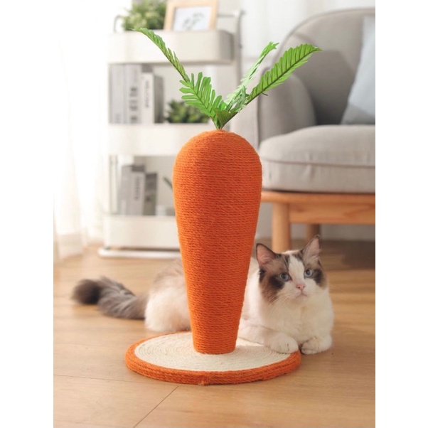 Đồ chơi cào móng hình cà rốt cho mèo