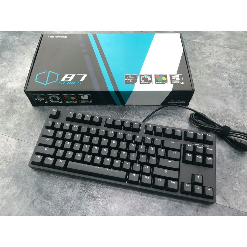 Bàn Phím Cơ Có Dây IKBC CD87 Vintage PBT Doubleshot V2 2020 - PBT DoubleShot/ Cherry MX Switch - Hàng chính hãng