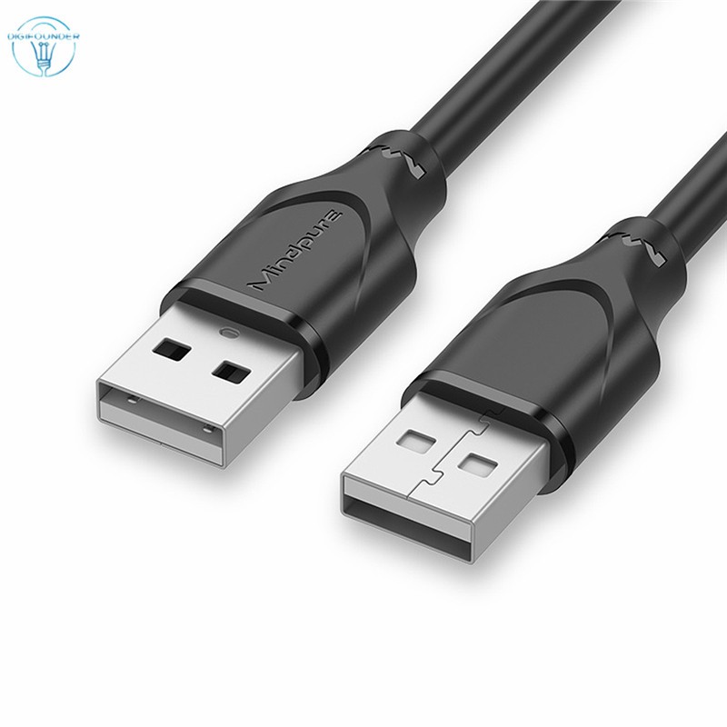 DG Dual USB Computer Extension Cable 1.5M USB 2.0 Type A Male to A Male Cable High-Speed 480 Mbps