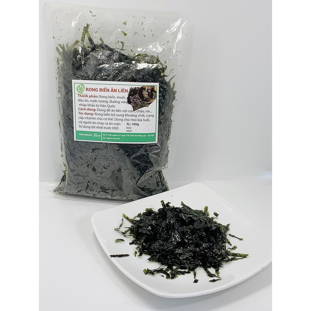 Rong Biển Sấy Khô Ăn Liền 100g - Ăn Là Nghiện