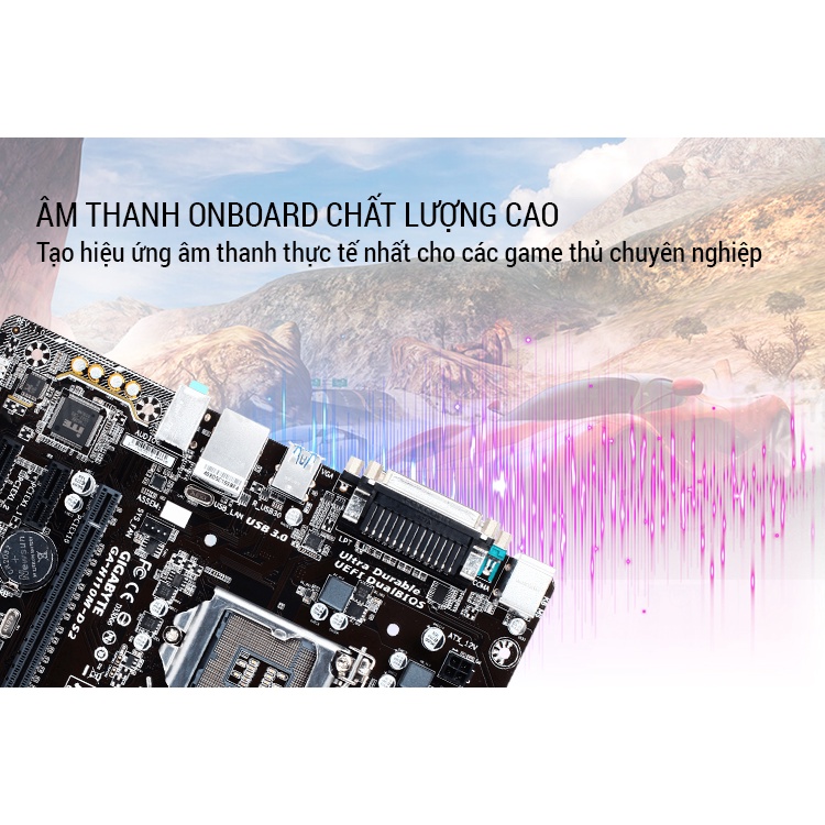 Mainboard H110 GIGABYTE GA-H110M-DS2 (2 Khe ram DDR4, Socket 1151) chính hãng