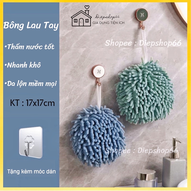 Khăn lau tay -nhà bếp ❤️SALE❤️ Bông lau tay -siêu thấm hút tốt nhanh khô nhỏ gọn đẹp mắt treo tường