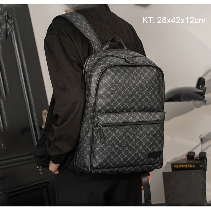 Balo laptop nam da tự nhiên thời trang cao cấp phong cách mới