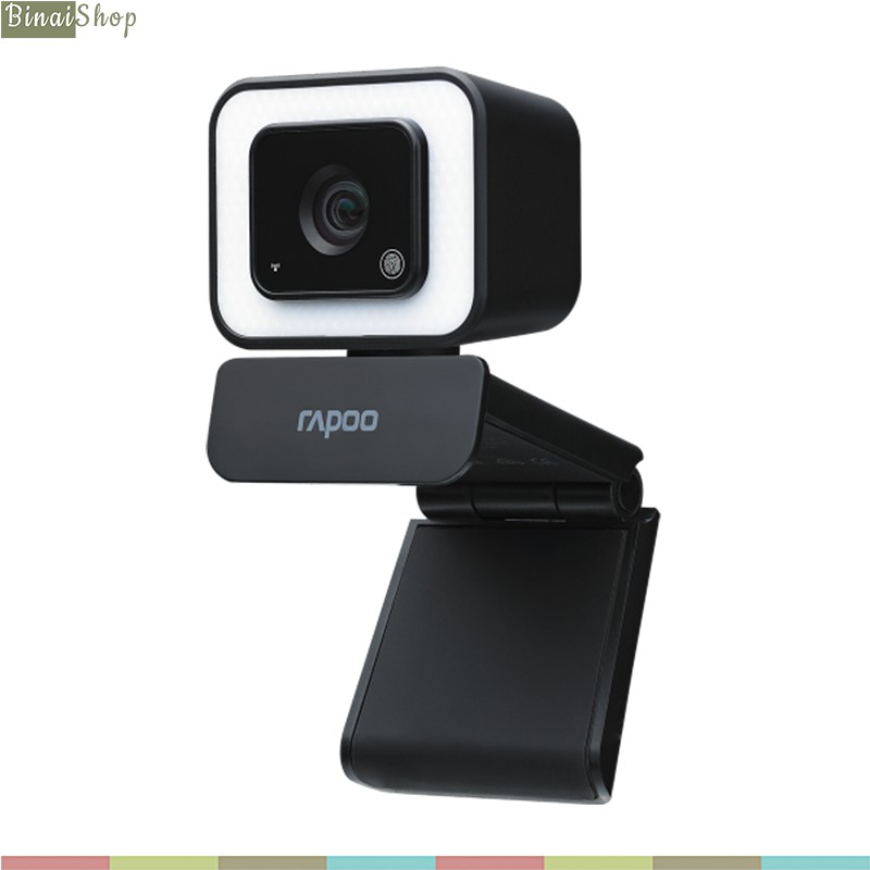 Rapoo C270L - Webcam Họp Trực Tuyến Lấy Nét Tự Động HD 1080p, Góc Siêu Rộng 105°