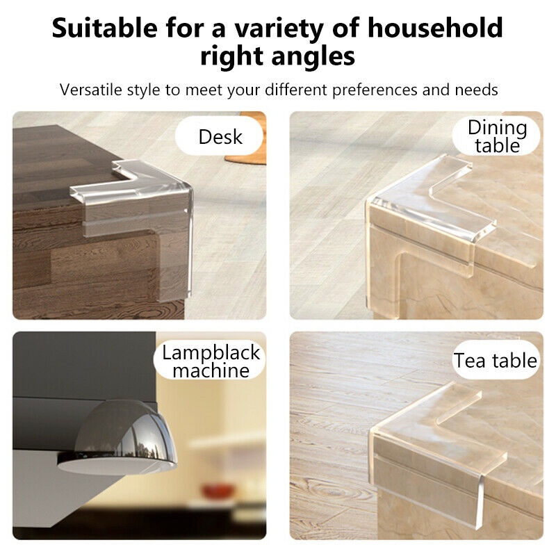 10 Đệm Cao Su Trong Suốt Bọc Cạnh Bàn Ghế Bảo Vệ An Toàn Cho Bé