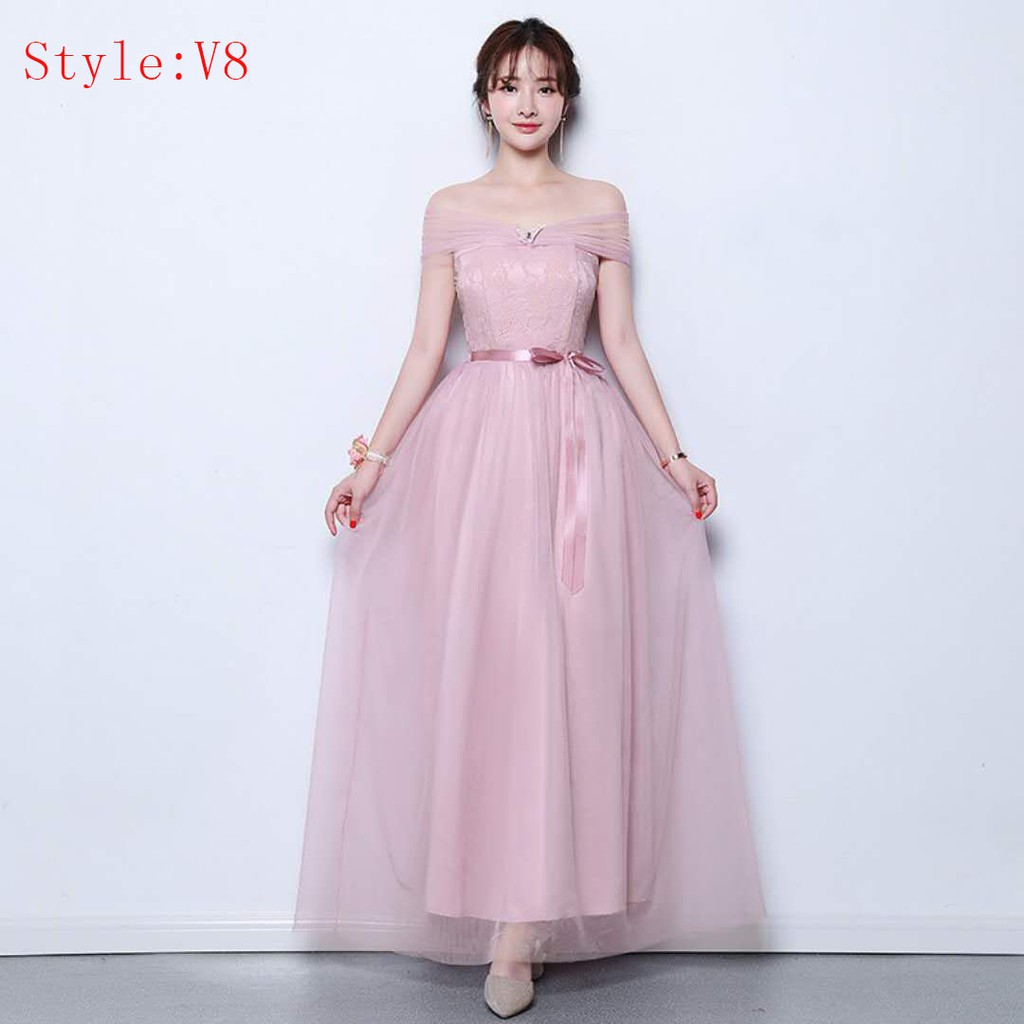 FREESHIP ĐƠN 99K_ Đầm Dự Tiệc Hoạ Tiết Hoa Thanh Lịch ( Màu Hồng ) | BigBuy360 - bigbuy360.vn