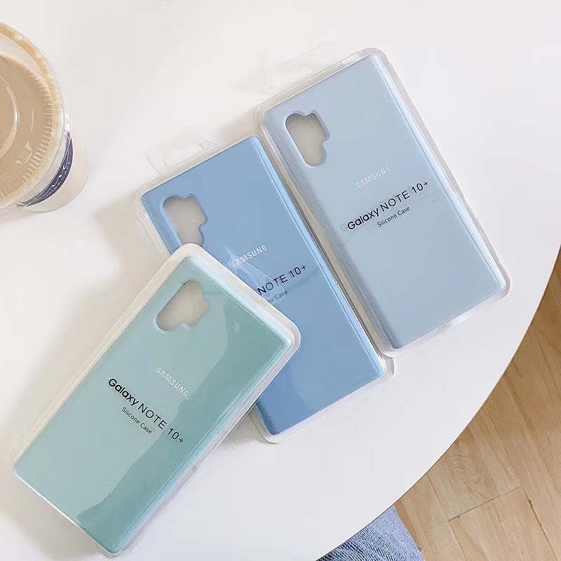 Ốp Samsung Note 10 Plus dạng chống bẩn silicone, ốp full toàn bộ viền