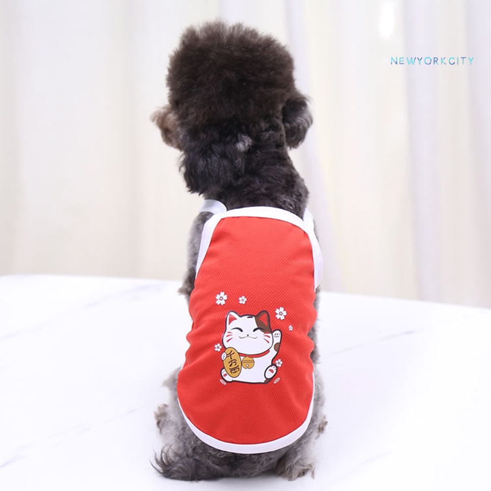 Áo Hai Dây Sát Nách In Hình Quả Bơ Khủng Long Dễ Thương Cho Cún Cưng