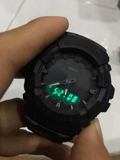Đồng hồ name size nhỏ Casio G-shock kim điện tử G-100BB-1A - kích thước 49,6×47,8×15,7mm