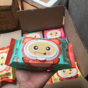 Khăn ướt Thiên Phúc CAO CẤP HÌNH GẤU 120 tờ, siêu mịn màng cho bé