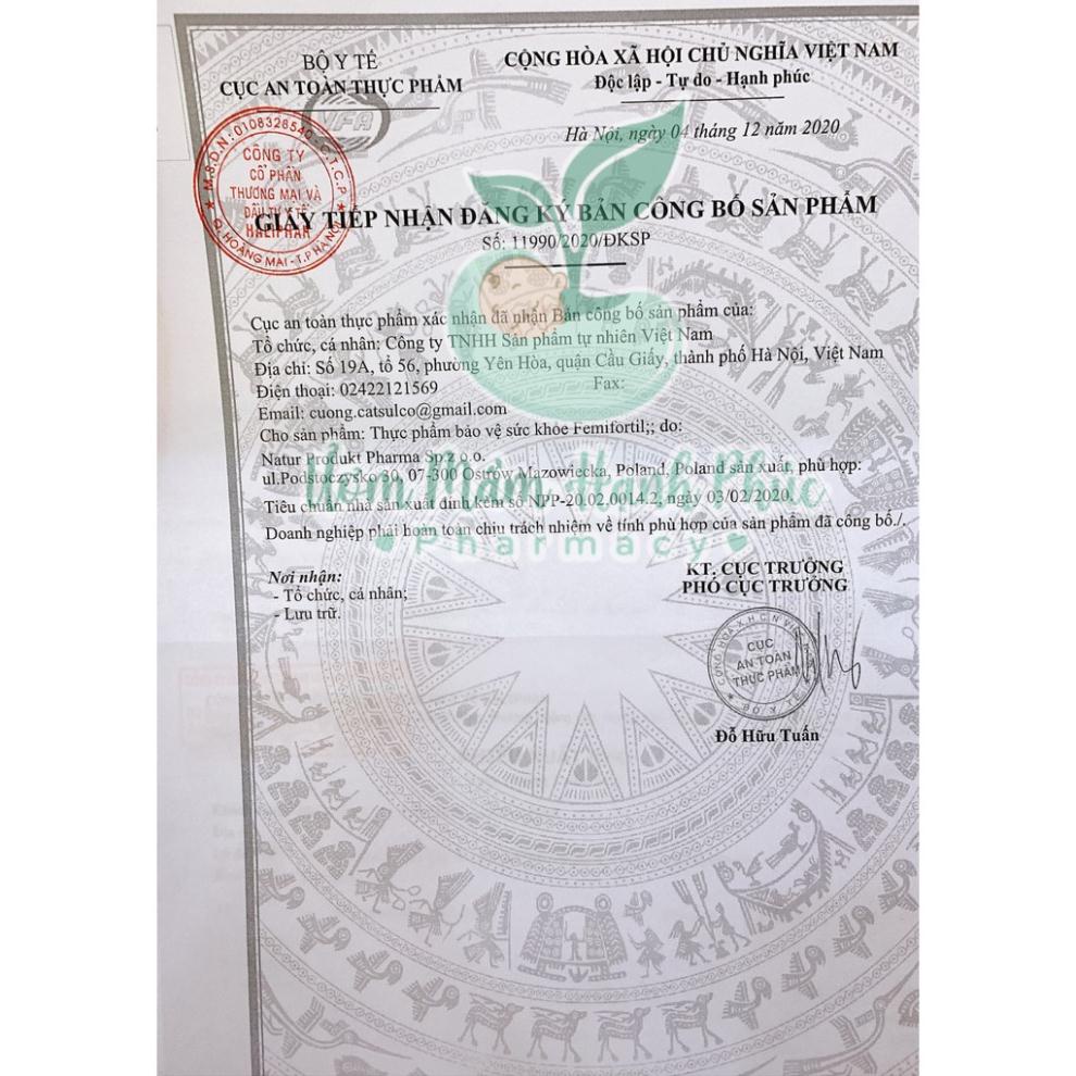 Femifortil  tăng thụ thai, hỗ trợ vô sinh,hiếm muộn, tăng thụ thai tự nhiên - Shop Mẹ Kiến