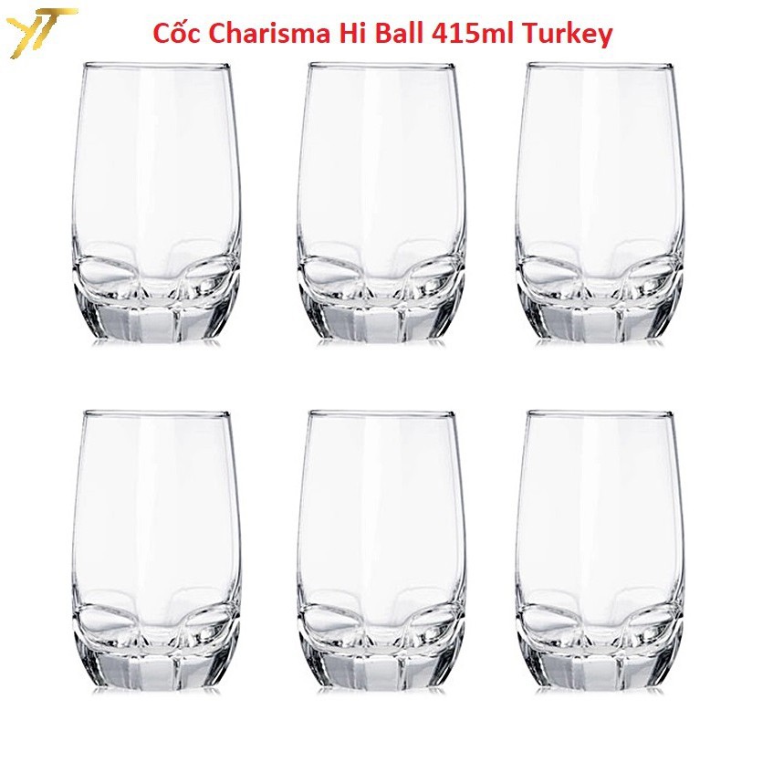 Cốc thủy tinh Ocean Charisma Long Drink dung tích 415ml (Bộ 6 chiếc) - linh_giadung