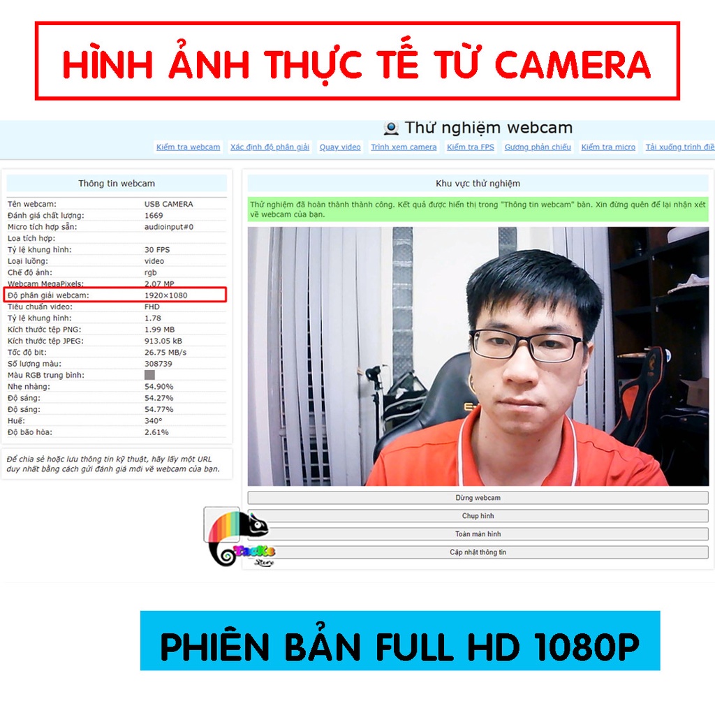 Webcam máy tính, có Micro Yosee, Bảo hành 1 ĐỔI 1, Full HD 1080P Siêu nét I Webcam Laptop, Webcam PC, WC học online