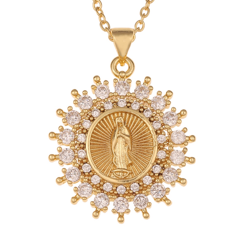 Vòng cổ Mạ Vàng 18K Mặt Hình Đức Mẹ Mary Mary